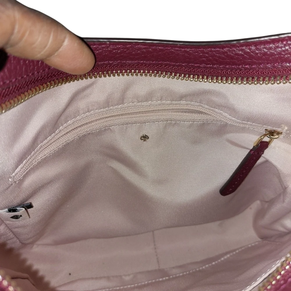 Kate Spade Burgundy Roulette Messenger Crossbody Bag